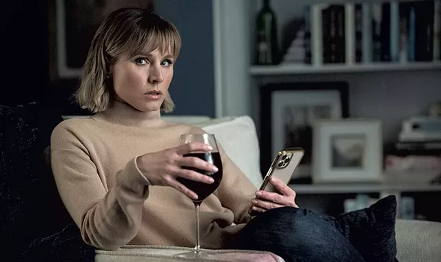 SHE'S COME UNDONE Bell gives a funny performance as the wine-swilling, unhinged heroine of an all-too-generic domestic thriller. - COURTESY OF COLLEEN E. HAYES/NETFLIX