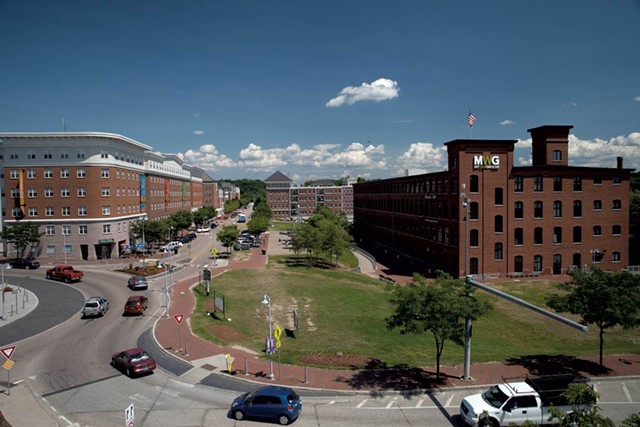 The original proposed site of the Winooski Hotel Group hotel - FILE: MATTHEW THORSEN &copy;️ SEVEN DAYS
