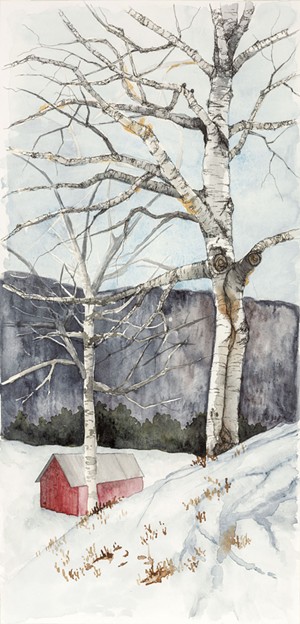 Art by Amy Hook-Therrien in Vermont Almanac, Vol. II - COURTESY OF FOR THE LAND PUBLISHING