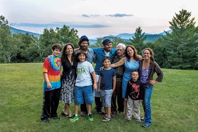 The Levis family on the Wilburton grounds - COURTESY