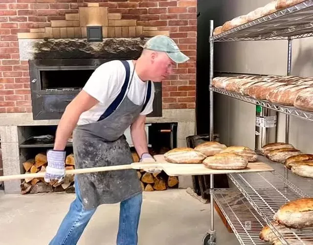 Jim Haas at Rise Up Bakery - COURTESY