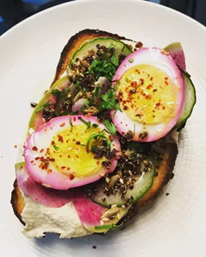 The Grey Jay's hummus toast - COURTESY