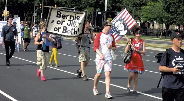 Some Sanders backers also showing support for Green Party candidate Jill Stein - KEVIN J. KELLEY