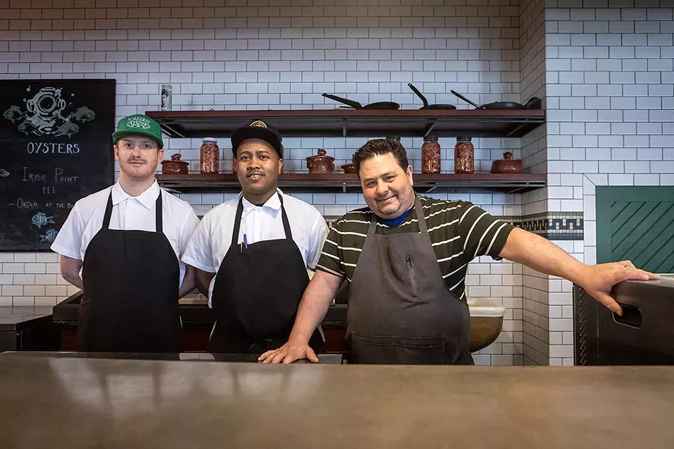 From left: Evan Green, Lahi Ibrahim and Frank Pace - LUKE AWTRY