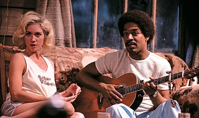 Brittany Snow and Kid Cudi in X - COURTESY OF A2/CHRISTOPHER MOSS