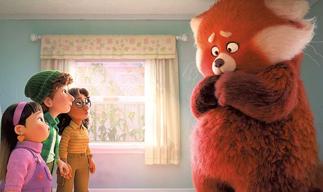 BEARING IT Emotions transform a young girl into an unruly — but adorable! — beast in Pixar's family animation. - COURTESY OF DISNEY/PIXAR