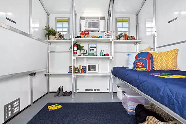 Interior of a "shelter pod" - COURTESY OF THE CITY OF BURLINGTON