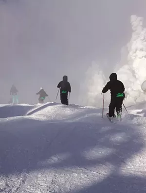 Killington Mountain Mogul Team in November at Killington