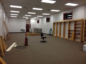 The new library space in the O'Brien Community Center