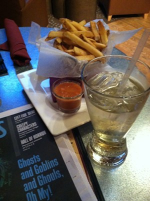 Dinner on a good day: French fries and ginger ale. - MEGAN JAMES