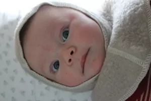 Elise wearing a Danish Woolen Delight balaclava - TRISTAN VON DUNTZ