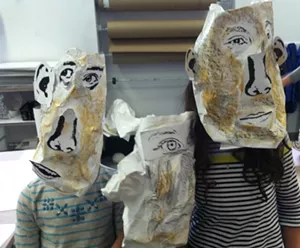 Finished masks at the Museum of Contemporary Art in Montreal - JESSICA LARA TICKTIN