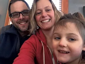 Left to right: Ben Johnson, Katrina Sliwka and their daughter Delaney - COURTESY OF BEN JOHNSON & KATRINA SLIWKA