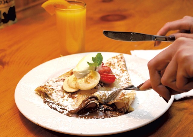 Nutella banana cr&ecirc;pe - COURTESY OF RUSTIC ROOTS