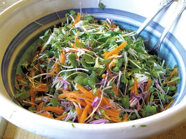 Salad made with fresh greens - COURTESY OF PETER BURKE
