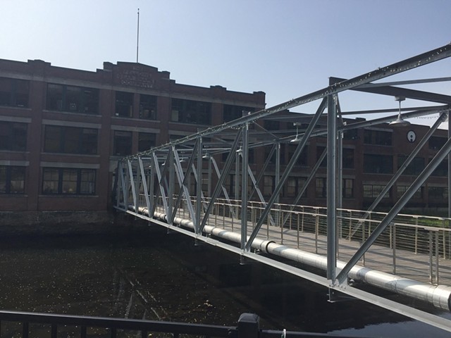 A bridge attached to the former Fellows Gear Shaper Company factory in Springfield - COURTESY OF SARAH STEWART TAYLOR