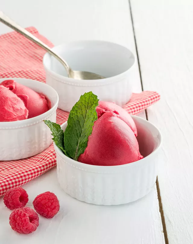 Raspberry sorbet - COURTESY OF TRACEY MEDEIROS