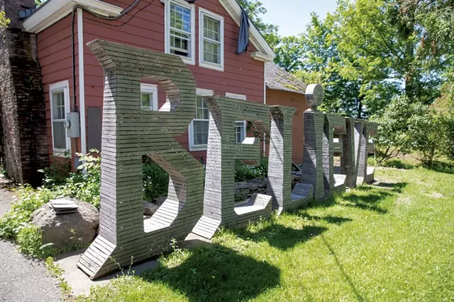 The front yard of the Clearys' home in Jericho Center - JAMES BUCK