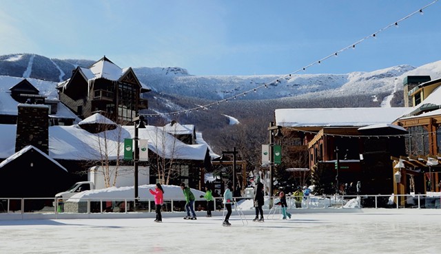 Skating is free in this picturesque ski village - TRISTAN VON DUNTZ