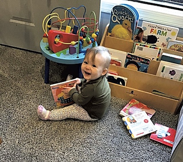 Penelope at her childcare center before the closure - COURTESY OF KEEGAN ALBAUGH