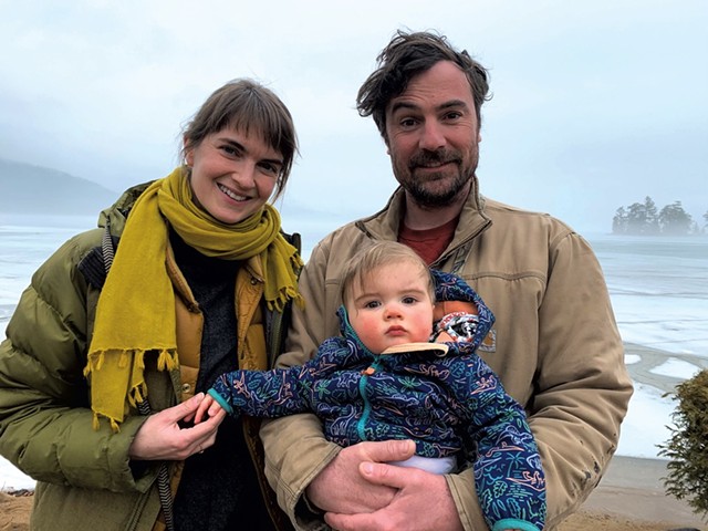Molly Conant with husband Eric and son Jules