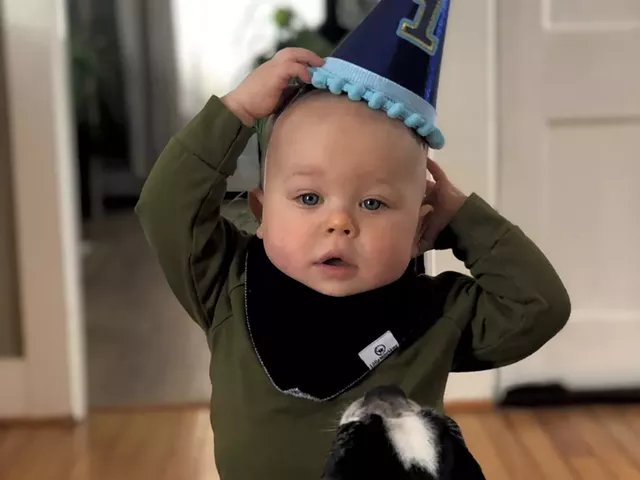 Emmet's first birthday - COURTESY OF HEATHER WOOD