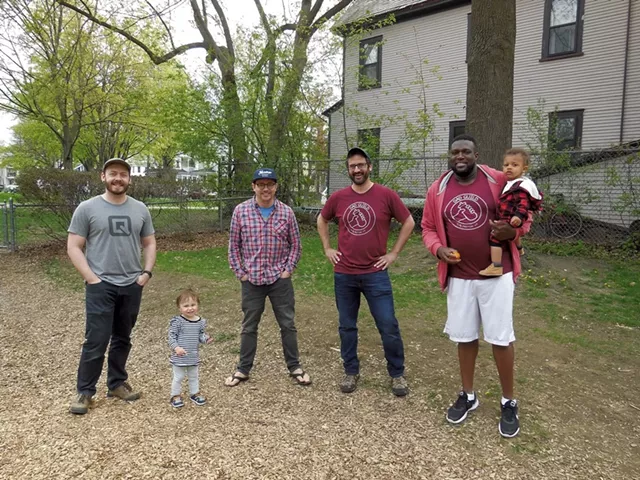 Keegan Albaugh (second from right) with other Dad Guild members - COURTESY OF KEEGAN ALBAUGH