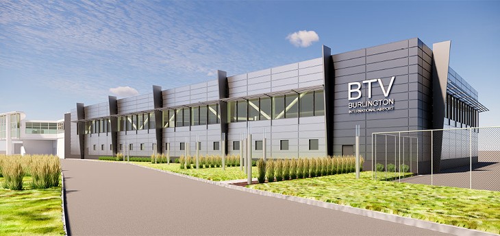 A rendering of the completed TIP renovation and entrance to BTV - COURTESY