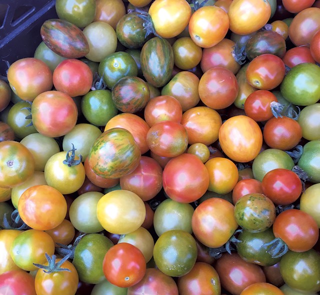 A mix of cherry tomatoes from Half Pint Farm - MELISSA PASANEN