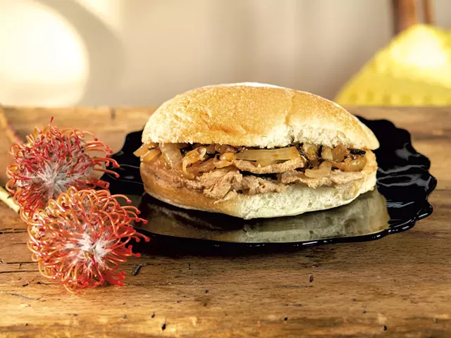 Bifanas: Portuguese Pork Sandwiches - ANDY BRUMBAUGH