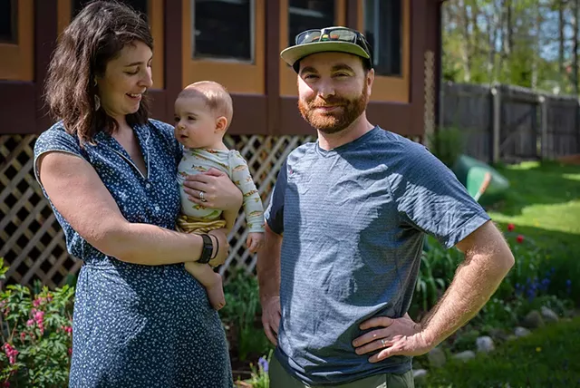 Alison and Casey Gianfagna with their son, Alder - GLENN RUSSELL