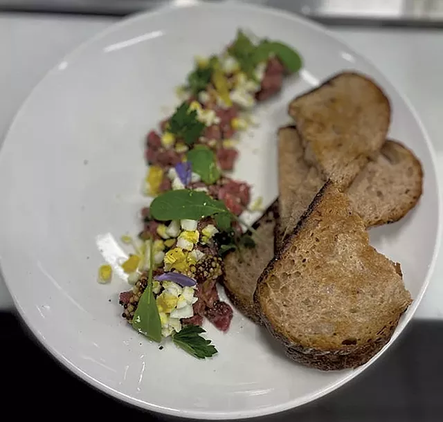 Inn at Shelburne Farms' beef tartare - COURTESY