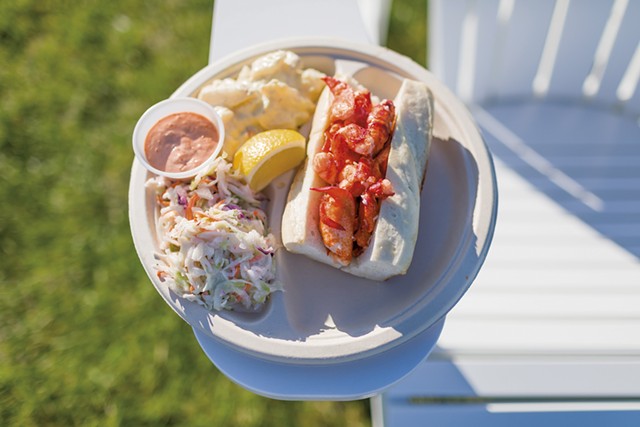 Lobster roll at the Steamship Pier Bar &amp; Grill - FILE: OLIVER PARINI