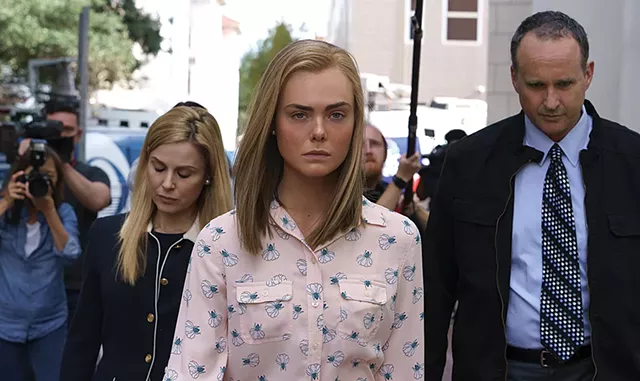 Fanning gives a mesmerizing performance as a young woman accused of committing manslaughter via phone. - COURTESY OF STEVE DIETL//HULU