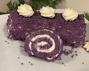 Ube roll baked by Cathy Bender - COURTESY