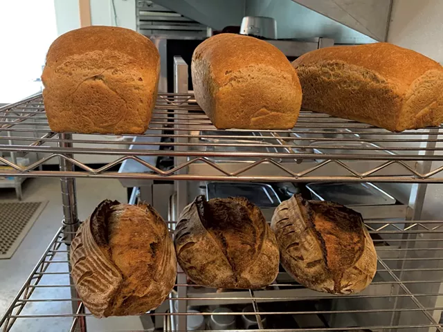 Freshly baked loaves at Bicycle Mill Baking - MELISSA PASANEN