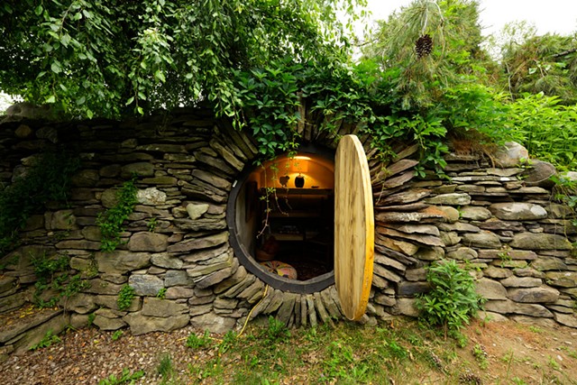 This tiny structure serves as root cellar in winter and getaway cave in summer. - BEAR CIERI