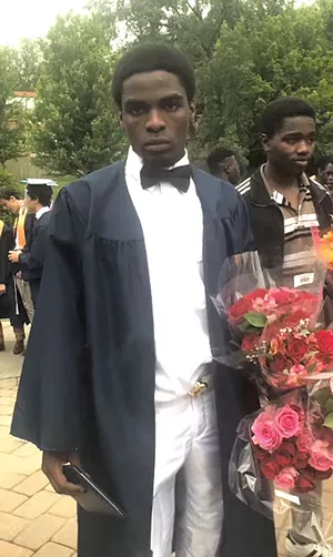 Hussein Mubarak at his High school graduation - COURTESY OF HAMARA MUBARAK