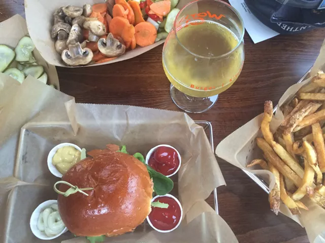 At Worthy Burger in South Royalton - JULIA CLANCY