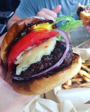 $8 cheddar cheeseburger at Worthy Burger - JULIA CLANCY
