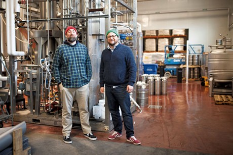 Matt Wilson (left) and Kris Nelson at Zero Gravity Craft Brewery - COURTESY OF KATIE PALATUCCI