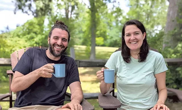 Andrew Baker and Diana Hill of Ridge Vermont Craft Roasters - COURTESY