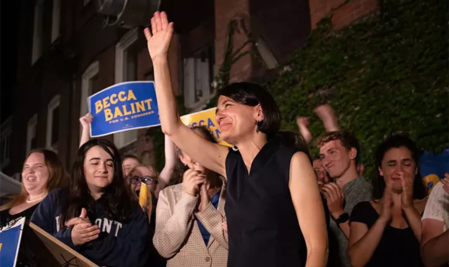 State Sen. Becca Balint after winning Tuesday - ZACHARY STEPHENS