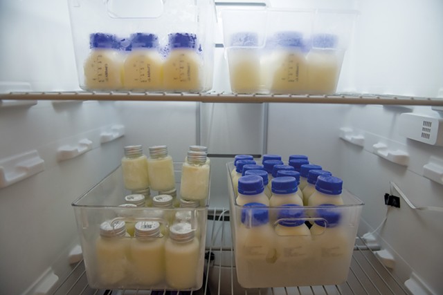 Pasteurized human milk at the Vermont Donor Milk Center - FILE: DARIA BISHOP