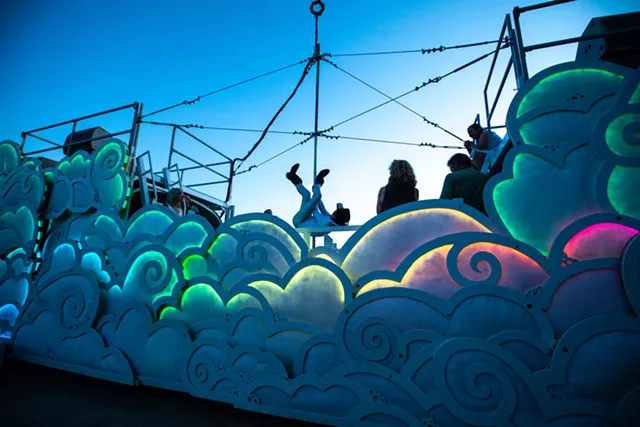 Cloud formations on Fluffy the Floating Cloud Bank - CAT CUTILLO