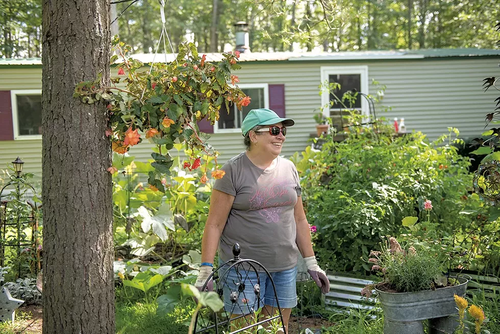 Susan Lemieux in her garden - DARIA BISHOP