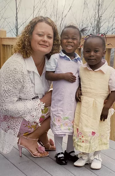 Debbie with Naomi (center) and Zoe - COURTESY