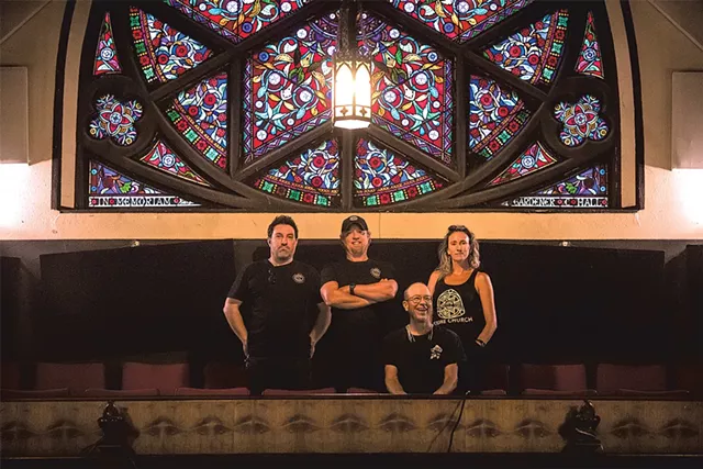 Aaron Chesley, Robin Johnson, Dan Richardson and Erin Scaggs at the Stone Church - LUKE AWTRY
