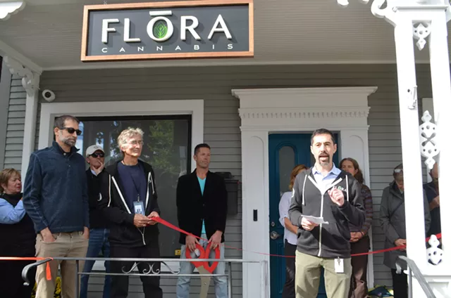 Dave Silberman outside his cannabis shop - SASHA GOLDSTEIN