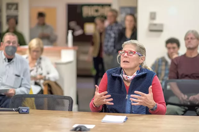 Pennie Rand at the Richmond Water and Sewer Commission meeting - DARIA BISHOP
